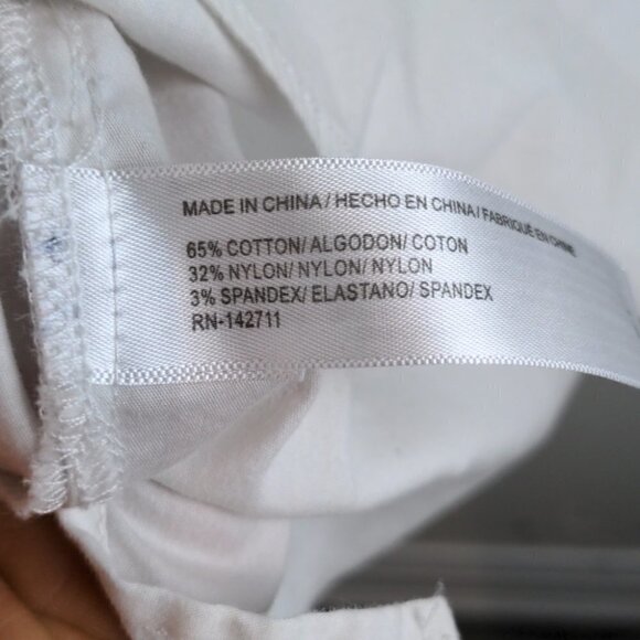 Eloquii Assymetric off the shoulder  white ruffle top size 18 - Picture 9 of 10